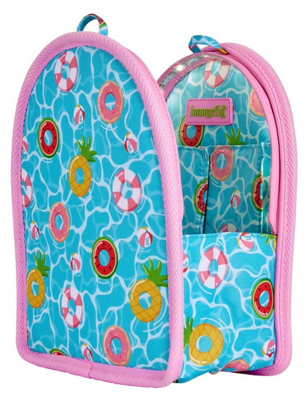 NWT Loungefly Pool Day Light-Up Mini Backpack Bag Organizer Insert